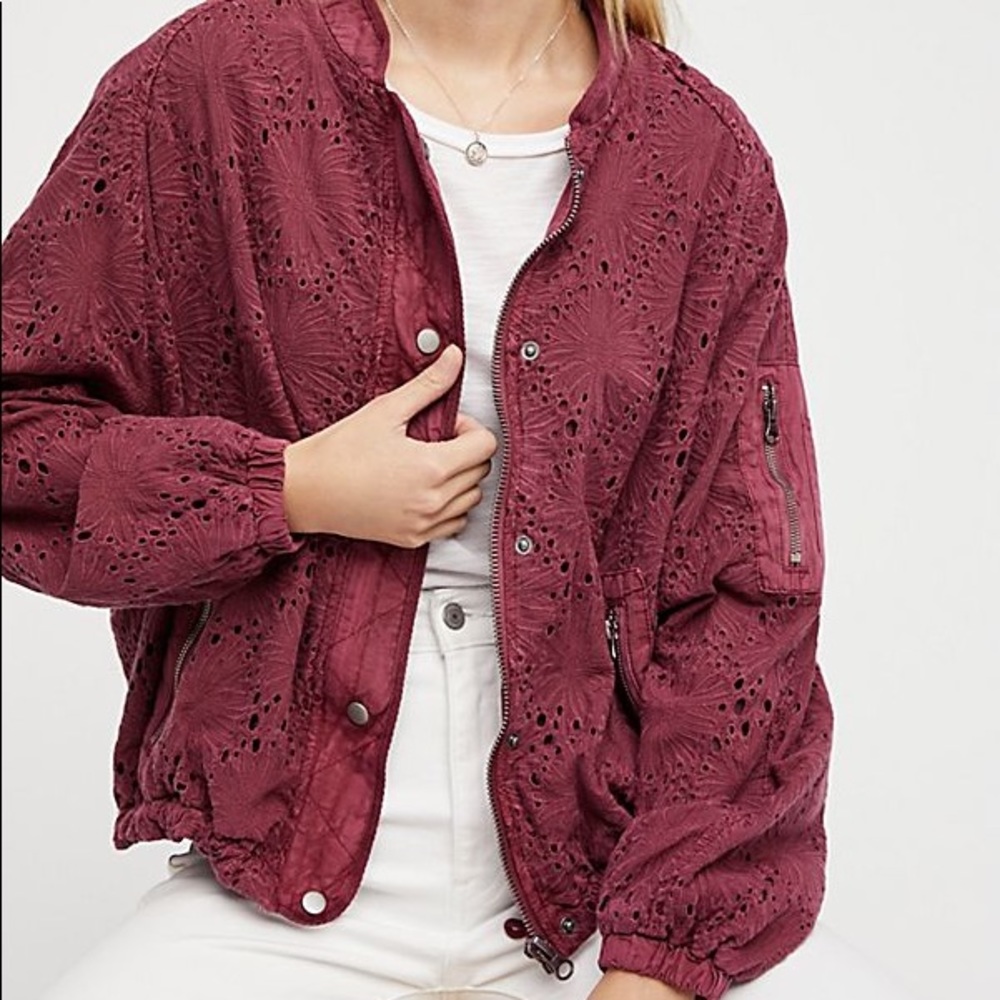 Free People Daisy Jane Eyelet Jacket